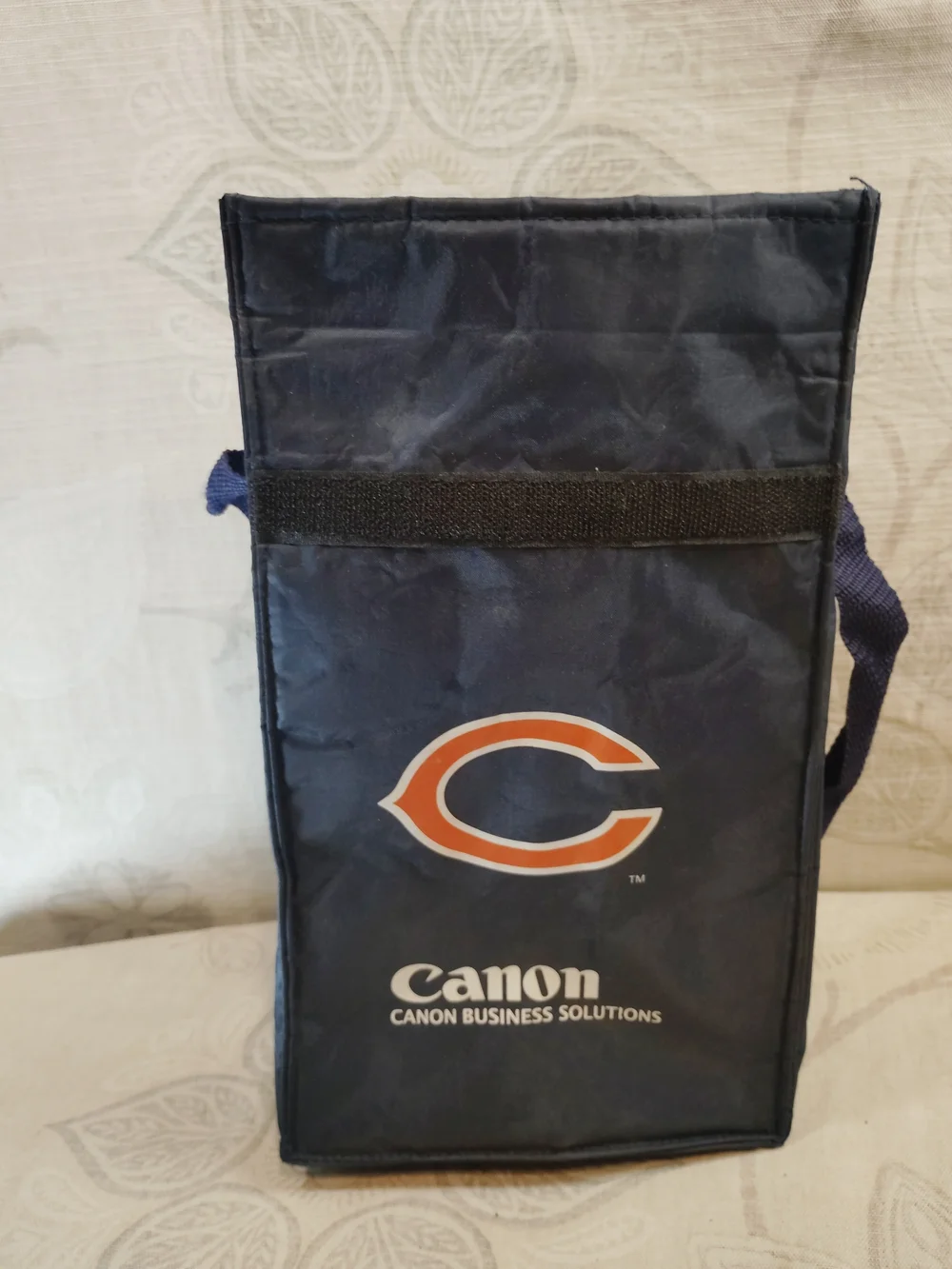 Canon Chicago Bears Navy Lunch Tote Bag with Orange Accent